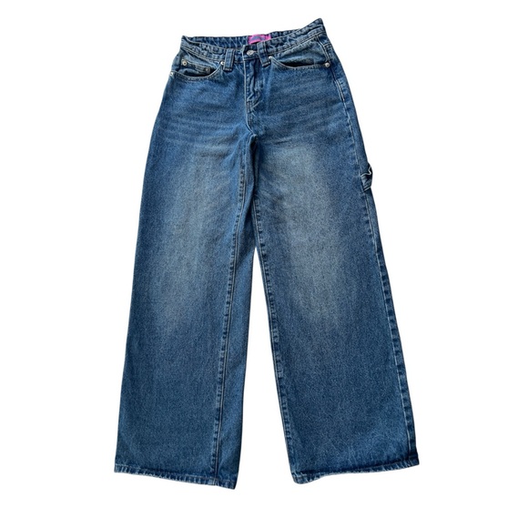 Edikted Denim - Edikted Women’s Blue Wide-Leg Jeans - XS